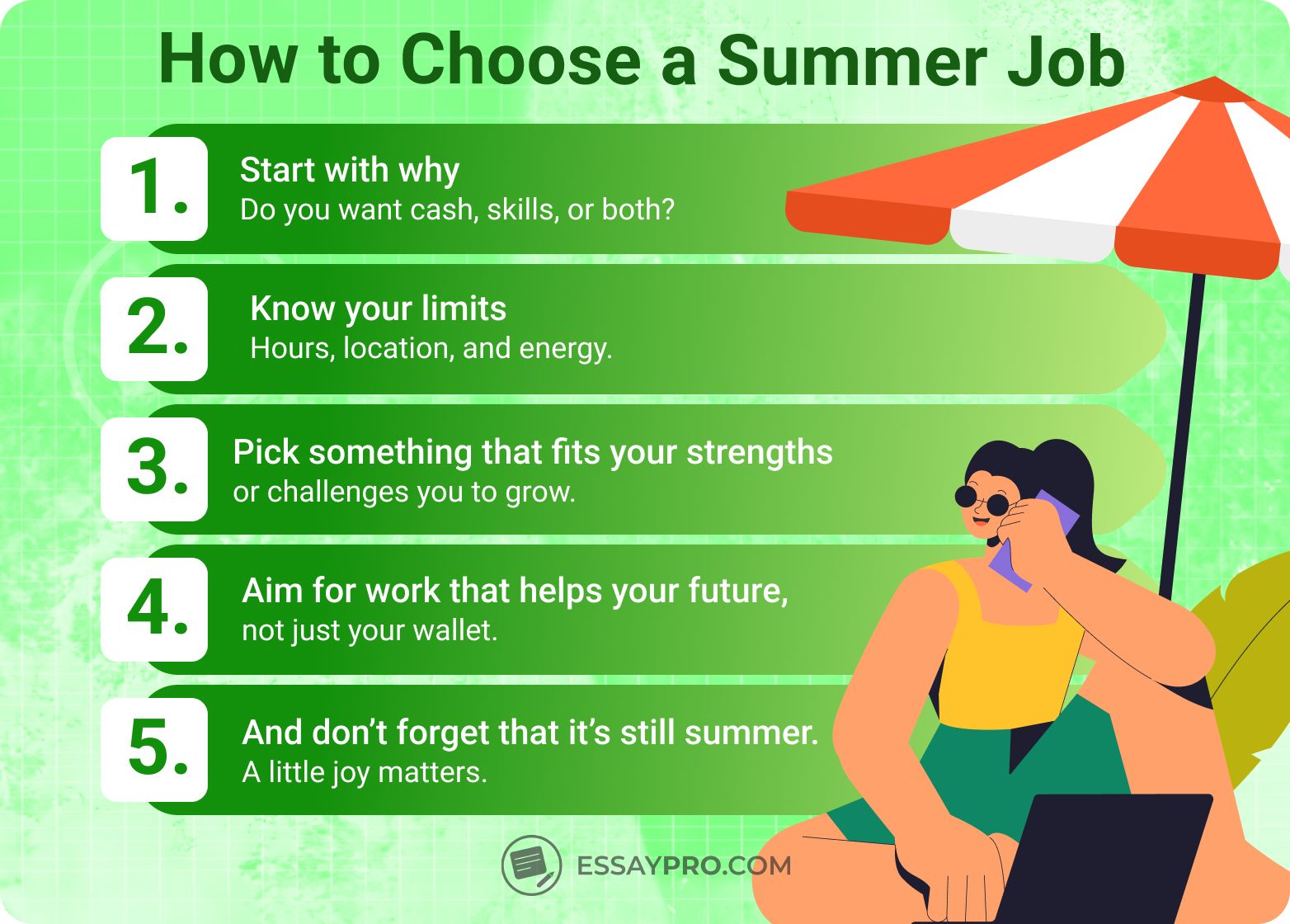 How to Choose a Summer Job with a Quick Guide