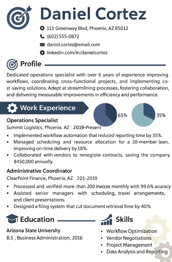 Resume Done by an Amateur Graphic Designer